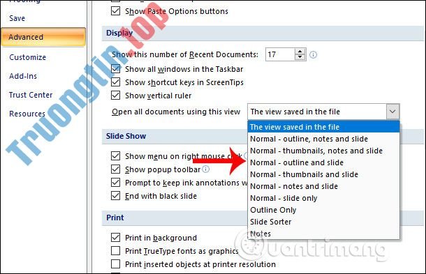 Cách&nbsp;chỉnh&nbsp;hình&nbsp;thu&nbsp;nhỏ&nbsp;slide&nbsp;trong&nbsp;PowerPoint