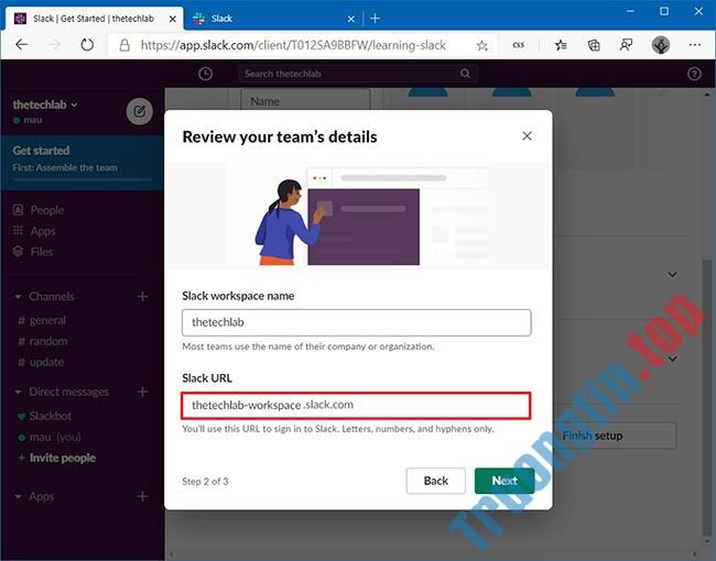 Cách&nbsp;thiết&nbsp;lập&nbsp;tài&nbsp;khoản&nbsp;Slack