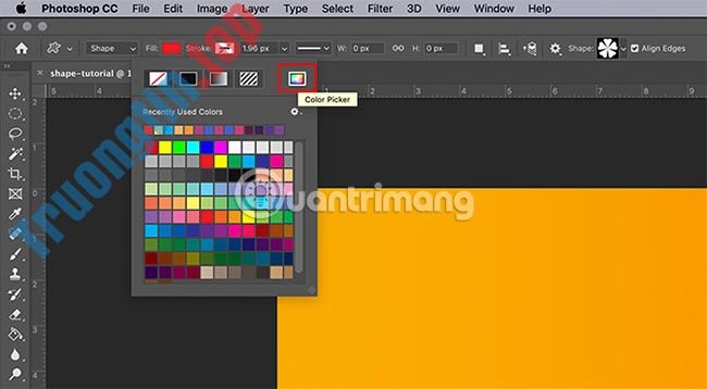 Cách&nbsp;sử&nbsp;dụng&nbsp;Custom&nbsp;Shape&nbsp;Tool&nbsp;trong&nbsp;Adobe&nbsp;Photoshop