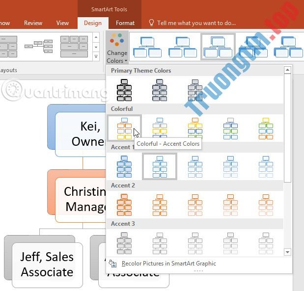 Thao&nbsp;tác&nbsp;với&nbsp;các&nbsp;đồ&nbsp;họa&nbsp;SmartArt&nbsp;trong&nbsp;PowerPoint&nbsp;2016