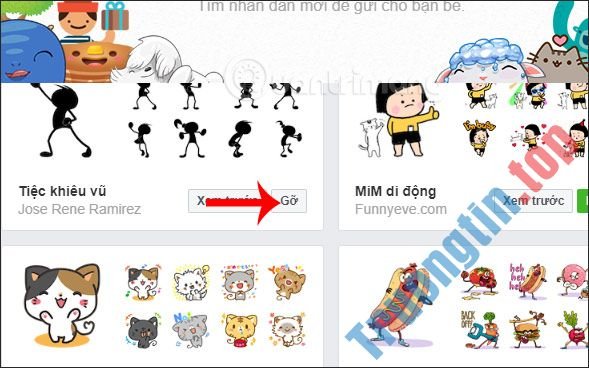 Cách&nbsp;xóa&nbsp;sticker&nbsp;trên&nbsp;Facebook&nbsp;Messenger