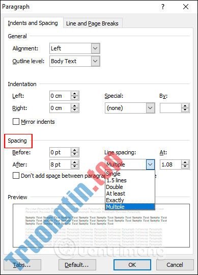 MS Word – Bài 6: Định dạng đoạn văn bản