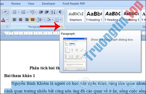 MS&nbsp;Word&nbsp;-&nbsp;Bài&nbsp;6:&nbsp;Định&nbsp;dạng&nbsp;đoạn&nbsp;văn&nbsp;bản