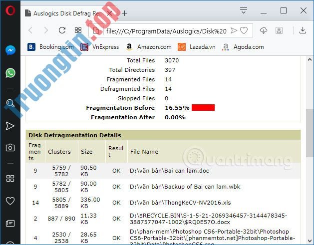 Cách&nbsp;dùng&nbsp;Auslogics&nbsp;Disk&nbsp;Defrag&nbsp;chống&nbsp;phân&nbsp;mảnh&nbsp;ổ&nbsp;cứng
