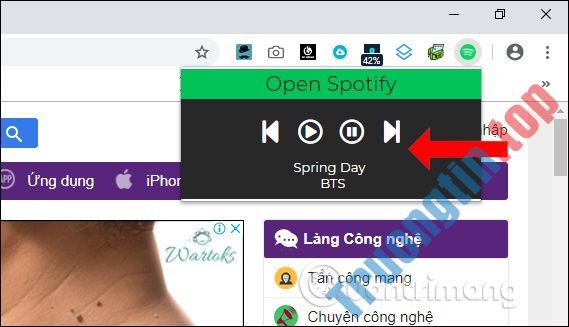 Cách&nbsp;điều&nbsp;khiển&nbsp;nhạc&nbsp;Spotify&nbsp;từ&nbsp;trang&nbsp;web&nbsp;bất&nbsp;kỳ