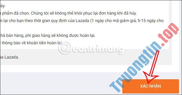 Cách hủy đơn hàng trên Lazada