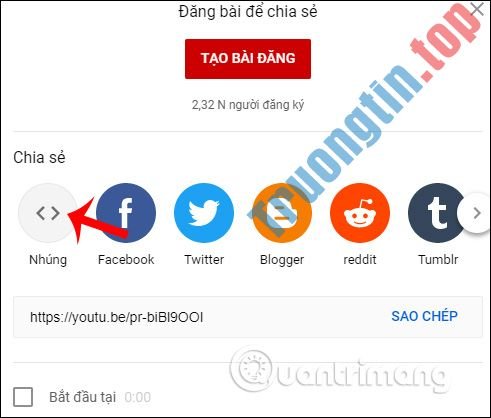 Cách&nbsp;lấy&nbsp;mã&nbsp;nhúng&nbsp;video&nbsp;YouTube&nbsp;để&nbsp;nhúng&nbsp;vào&nbsp;website,&nbsp;blog