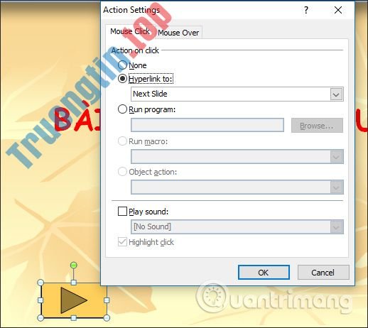 Cách&nbsp;sử&nbsp;dụng&nbsp;nút&nbsp;tác&nbsp;động&nbsp;trên&nbsp;PowerPoint