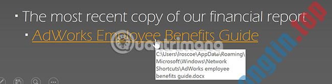 Hyperlink&nbsp;(Siêu&nbsp;liên&nbsp;kết)&nbsp;trong&nbsp;PowerPoint&nbsp;2016