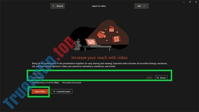 Cách&nbsp;biến&nbsp;trang&nbsp;trình&nbsp;chiếu&nbsp;PowerPoint&nbsp;thành&nbsp;video&nbsp;và&nbsp;thêm&nbsp;bản&nbsp;lồng&nbsp;tiếng