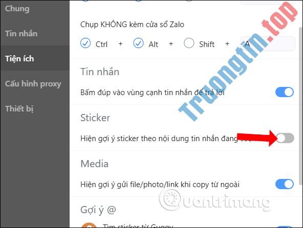 Cách&nbsp;tắt&nbsp;gợi&nbsp;ý&nbsp;sticker&nbsp;soạn&nbsp;tin&nbsp;nhắn&nbsp;trên&nbsp;Zalo