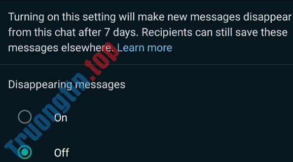 Cách gửi tin nhắn tự hủy trong WhatsApp