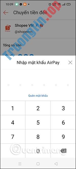 Cách thanh toán hóa đơn trên Shopee từ ví AirPay