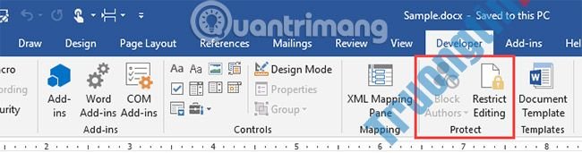 Cách&nbsp;thêm&nbsp;tab&nbsp;Developer&nbsp;vào&nbsp;Ribbon&nbsp;trong&nbsp;Microsoft&nbsp;Word