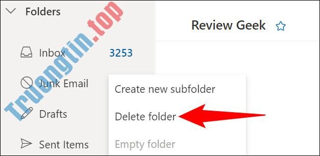 Cách&nbsp;xóa&nbsp;một&nbsp;thư&nbsp;mục&nbsp;trong&nbsp;Microsoft&nbsp;Outlook