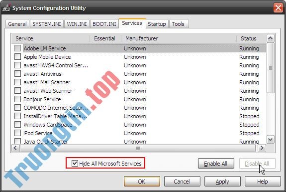 Khắc&nbsp;phục&nbsp;sự&nbsp;cố&nbsp;Windows&nbsp;với&nbsp;MSconfig