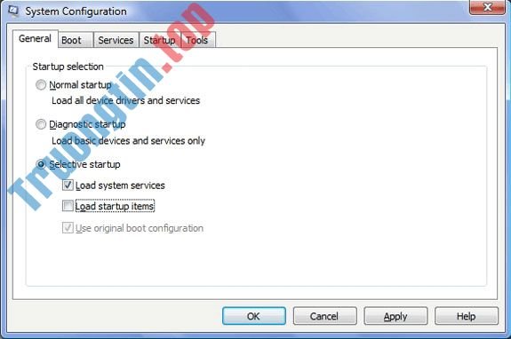 Khắc&nbsp;phục&nbsp;sự&nbsp;cố&nbsp;Windows&nbsp;với&nbsp;MSconfig