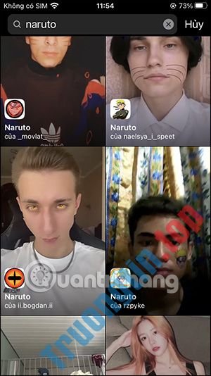Cách&nbsp;quay&nbsp;video&nbsp;filter&nbsp;Naruto&nbsp;trên&nbsp;Instagram