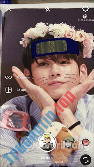 Cách&nbsp;quay&nbsp;video&nbsp;filter&nbsp;Naruto&nbsp;trên&nbsp;Instagram