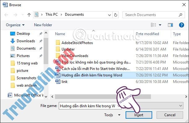 Hướng&nbsp;dẫn&nbsp;đính&nbsp;kèm&nbsp;file&nbsp;trong&nbsp;Word