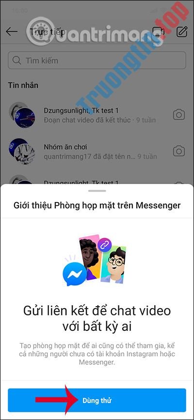 Cách&nbsp;tạo&nbsp;phòng&nbsp;họp&nbsp;Messenger&nbsp;Rooms&nbsp;trên&nbsp;Instagram