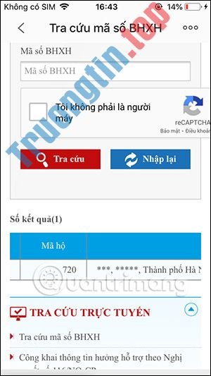 Hướng dẫn dùng Zalo tra cứu mã số sổ hộ khẩu