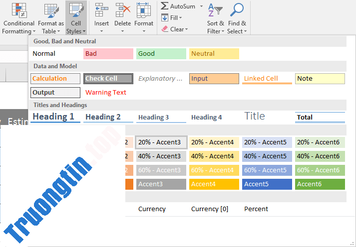 Excel&nbsp;2019&nbsp;(Phần&nbsp;6):&nbsp;Định&nbsp;dạng&nbsp;cell