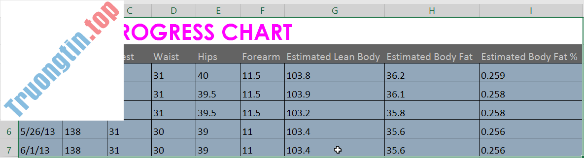 Excel&nbsp;2019&nbsp;(Phần&nbsp;6):&nbsp;Định&nbsp;dạng&nbsp;cell