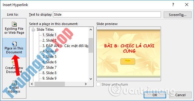 Cách&nbsp;tạo&nbsp;liên&nbsp;kết&nbsp;trong&nbsp;PowerPoint