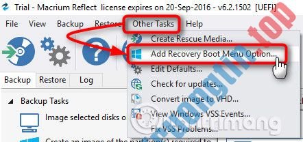 Cách&nbsp;tạo&nbsp;và&nbsp;khôi&nbsp;phục&nbsp;System&nbsp;Image&nbsp;Backup&nbsp;với&nbsp;Macrium&nbsp;Reflect