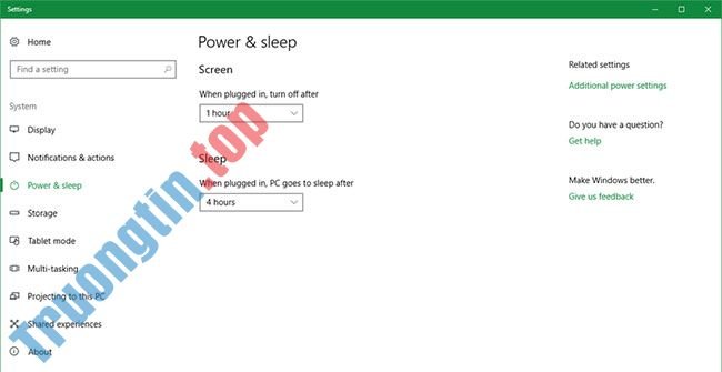 Cách bật hoặc tắt chế độ Sleep trong Windows 10 16 Cách bật hoặc tắt chế độ Sleep trong Windows 10