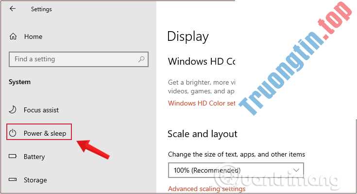 Cách bật hoặc tắt chế độ Sleep trong Windows 10 3 Cách bật hoặc tắt chế độ Sleep trong Windows 10