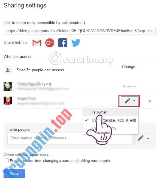 Cách&nbsp;thay&nbsp;đổi&nbsp;quyền&nbsp;sở&nbsp;hữu&nbsp;thư&nbsp;mục&nbsp;trong&nbsp;Google&nbsp;Drive