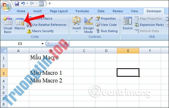 MS&nbsp;Excel&nbsp;2007&nbsp;-&nbsp;Bài&nbsp;7:&nbsp;Tạo&nbsp;Macro&nbsp;trong&nbsp;Excel&nbsp;2007