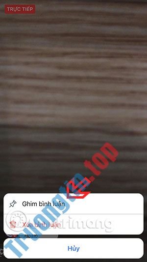 Cách&nbsp;ghim&nbsp;bình&nbsp;luận&nbsp;Livestream&nbsp;Facebook