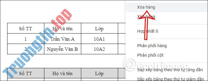 Cách&nbsp;gộp&nbsp;bảng&nbsp;và&nbsp;tách&nbsp;bảng&nbsp;trong&nbsp;Google&nbsp;Docs