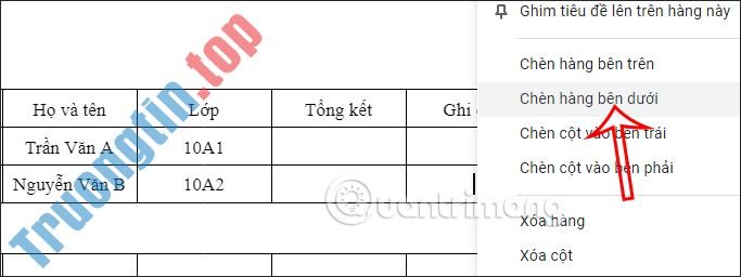 Cách&nbsp;gộp&nbsp;bảng&nbsp;và&nbsp;tách&nbsp;bảng&nbsp;trong&nbsp;Google&nbsp;Docs
