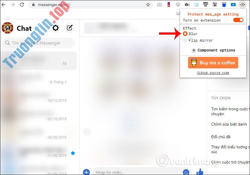 Cách&nbsp;làm&nbsp;mờ,&nbsp;đảo&nbsp;ngược&nbsp;tin&nbsp;nhắn&nbsp;Facebook&nbsp;Messenger