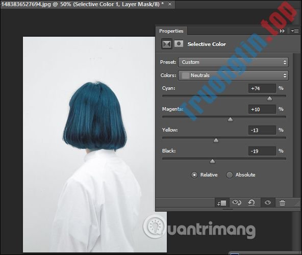 Cách&nbsp;đổi&nbsp;màu&nbsp;tóc&nbsp;trong&nbsp;Photoshop