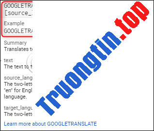 Cách&nbsp;sử&nbsp;dụng&nbsp;Google&nbsp;Translate&nbsp;trực&nbsp;tiếp&nbsp;trong&nbsp;Google&nbsp;Sheets