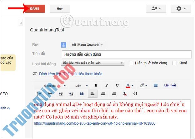 Hướng&nbsp;dẫn&nbsp;tạo&nbsp;Google&nbsp;Group