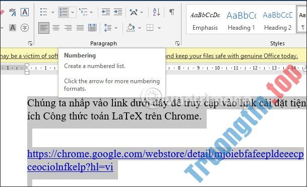 Cách&nbsp;đánh&nbsp;số&nbsp;đoạn&nbsp;văn&nbsp;bản&nbsp;trong&nbsp;Word