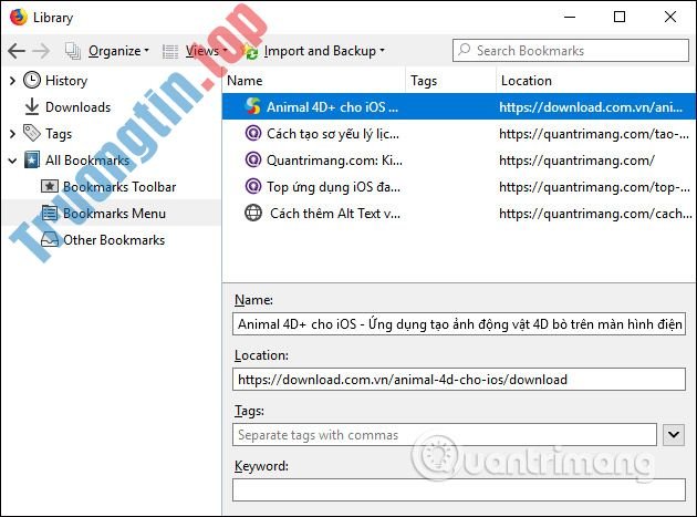 Cách&nbsp;lưu&nbsp;bookmark&nbsp;trên&nbsp;Firefox&nbsp;vào&nbsp;máy&nbsp;tính