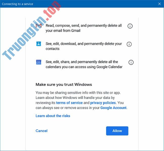 Cách thêm Gmail vào ứng dụng Mail Windows 10