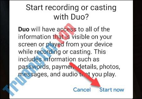 Cách&nbsp;chia&nbsp;sẻ&nbsp;màn&nbsp;hình&nbsp;trên&nbsp;Google&nbsp;Duo&nbsp;Android