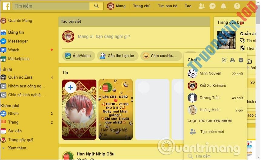 Cách&nbsp;đổi&nbsp;màu&nbsp;nền&nbsp;Facebook