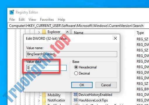 Hướng&nbsp;dẫn&nbsp;vô&nbsp;hiệu&nbsp;hóa&nbsp;(tắt)&nbsp;Bing&nbsp;trên&nbsp;Start&nbsp;Menu&nbsp;Windows&nbsp;10