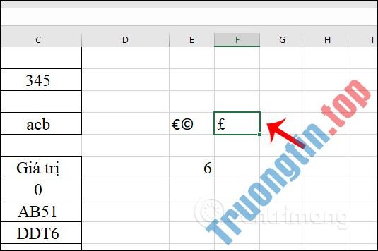 Cách&nbsp;chèn&nbsp;ký&nbsp;tự&nbsp;đặc&nbsp;biệt&nbsp;trong&nbsp;Excel