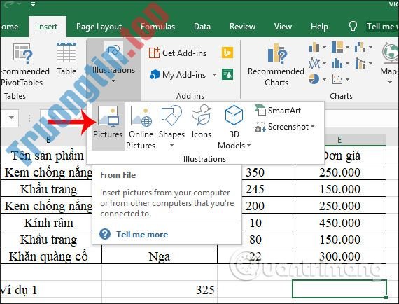 Cách&nbsp;cố&nbsp;định&nbsp;ảnh&nbsp;chèn&nbsp;trong&nbsp;Excel
