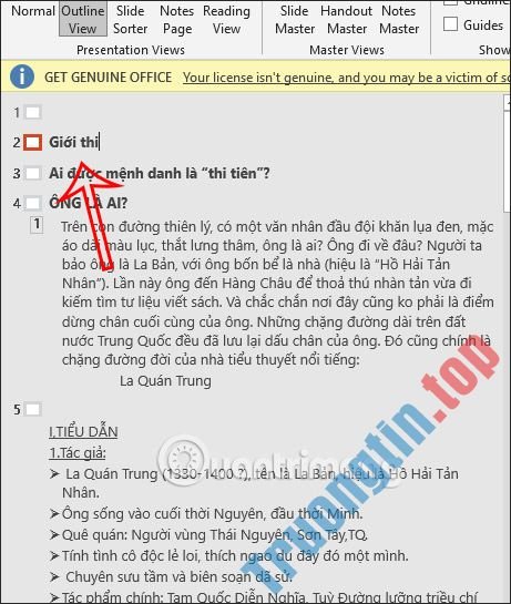 Cách&nbsp;tạo&nbsp;mục&nbsp;lục&nbsp;trong&nbsp;PowerPoint
